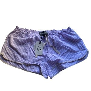 Love stories Pajama shorts audrey H purple nwt